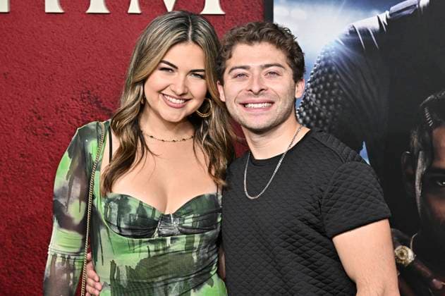 Ryan Ochoa and Katrina Stewart at the premiere of the movie Him The Greatest of All Time at the TCL Chinese Theatre Los Angeles, 17 09 2025 Foto:xD.xStarbuckx xFuturexImagex him_5762