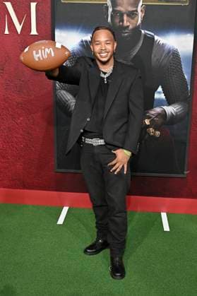 Priizzy at the premiere of the movie Him The Greatest of All Time at the TCL Chinese Theatre Los Angeles, 17 09 2025 Foto:xD.xStarbuckx xFuturexImagex him_5824