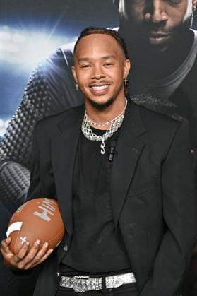 Priizzy at the premiere of the movie Him The Greatest of All Time at the TCL Chinese Theatre Los Angeles, 17 09 2025 Foto:xD.xStarbuckx xFuturexImagex him_5827