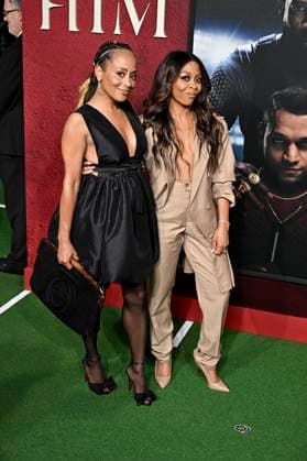 Essence Atkins and Bresha Webb at the premiere of the movie Him The Greatest of All Time at the TCL Chinese Theatre Los Angeles, 17 09 2025 Foto:xD.xStarbuckx xFuturexImagex him_5858