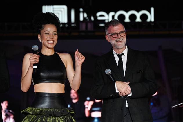 One Battle After Another Red Carpet (L-R) Actress Chase Infiniti and Director Paul Thomas Anderson attend the red carpet for ˜One Battle After Another™ fan event at Toreo Parque Central. on September 18, 2025 in Mexico City, Mexico. Mexico City CDMX Mexico Copyright: xCarlosxTischlerx