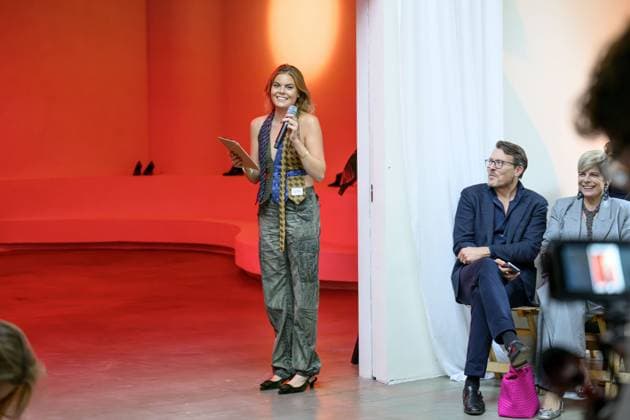 Amsterdam, The Netherlands, 2025-09-18 17:47:53 AMSTERDAM, September 18, 2025, Studio Noorderfabriek, My Lima Lima Fashion Show, a unique event where fashion, sustainability, and social impact converge. PHOTO: NLBeeld Patrick van Emst. Pictured: Eloise van Oranje Credit: NL Beeld Patrick van Emst  Copyright: xx x