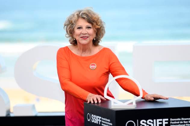 Esther Garcia at the photocall for the presentation of the Donostia Award at the 73rd San Sebastian International Film Festival Festival Internacional de Cine de San Sebastian on the Kursaal Terrace San Sebastian, 19 09 2025 Foto:xC.xNiehausx xFuturexImagex garcia_5905