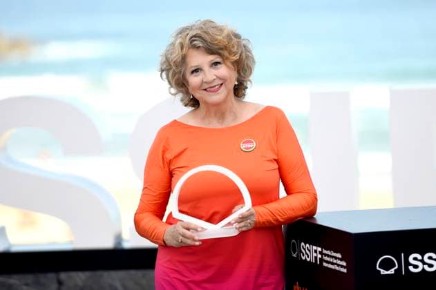 Esther Garcia at the photocall for the presentation of the Donostia Award at the 73rd San Sebastian International Film Festival Festival Internacional de Cine de San Sebastian on the Kursaal Terrace San Sebastian, 19 09 2025 Foto:xC.xNiehausx xFuturexImagex garcia_5909