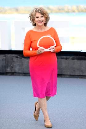 Esther Garcia at the photocall for the presentation of the Donostia Award at the 73rd San Sebastian International Film Festival Festival Internacional de Cine de San Sebastian on the Kursaal Terrace San Sebastian, 19 09 2025 Foto:xC.xNiehausx xFuturexImagex garcia_5910