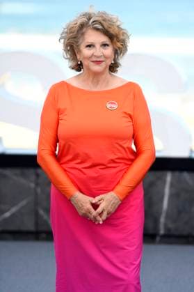Esther Garcia at the photocall for the presentation of the Donostia Award at the 73rd San Sebastian International Film Festival Festival Internacional de Cine de San Sebastian on the Kursaal Terrace San Sebastian, 19 09 2025 Foto:xC.xNiehausx xFuturexImagex garcia_5914