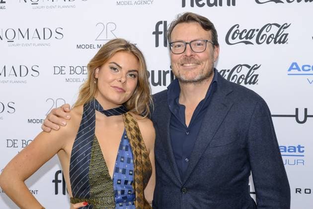 Dutch Royals At My Lima Lima Fashion Show - Amsterdam Eloise van Oranje with Prince Constantijn during the My Lima Lima Fashion Show, a unique event where fashion, sustainability, and social impact converge at Studio Noorderfabriek on September 18, 2025 in Amsterdam, The Netherlands. Photo by NL Beeld Patrick van Emst Bruno Press ABACAPRESS.COM Amsterdam Netherlands  Copyright: xBrunoxPress ABACAx