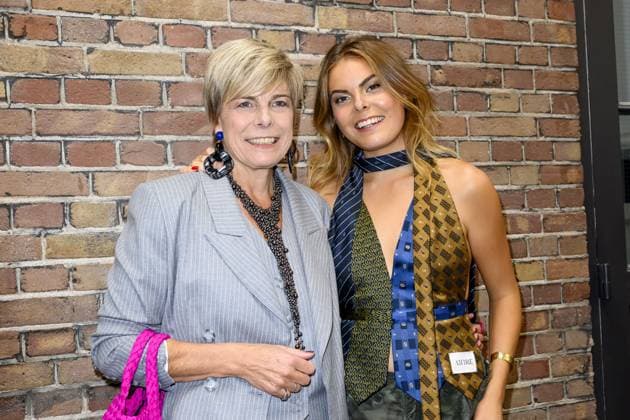 Dutch Royals At My Lima Lima Fashion Show - Amsterdam Eloise van Oranje with Princess Laurentien during the My Lima Lima Fashion Show, a unique event where fashion, sustainability, and social impact converge at Studio Noorderfabriek on September 18, 2025 in Amsterdam, The Netherlands. Photo by NL Beeld Patrick van Emst Bruno Press ABACAPRESS.COM Amsterdam Netherlands  Copyright: xBrunoxPress ABACAx