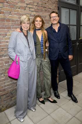 Dutch Royals At My Lima Lima Fashion Show - Amsterdam Eloise van Oranje with Prince Constantijn and Princess Laurentien during the My Lima Lima Fashion Show, a unique event where fashion, sustainability, and social impact converge at Studio Noorderfabriek on September 18, 2025 in Amsterdam, The Netherlands. Photo by NL Beeld Patrick van Emst Bruno Press ABACAPRESS.COM Amsterdam Netherlands  Copyright: xBrunoxPress ABACAx