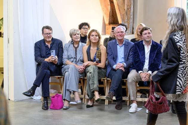 Dutch Royals At My Lima Lima Fashion Show - Amsterdam Eloise van Oranje with Prince Constantijn and Princess Laurentiien during the My Lima Lima Fashion Show, a unique event where fashion, sustainability, and social impact converge at Studio Noorderfabriek on September 18, 2025 in Amsterdam, The Netherlands. Photo by NL Beeld Patrick van Emst Bruno Press ABACAPRESS.COM Amsterdam Netherlands  Copyright: xBrunoxPress ABACAx