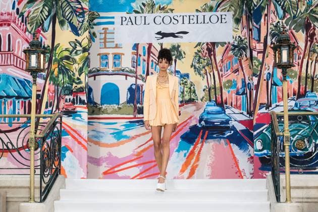 Paul Costelloe SS26 Show at London Fashion Week LONDON, UNITED KINGDOM - SEPTEMBER 19: A model walks the runway during Paul Costelloe Spring Summer 2026 show at London Fashion Week in London, United Kingdom on September 19, 2025. Wiktor Szymanowicz Anadolu London United Kingdom. Editorial use only. Please get in touch for any other usage.  Copyright: x2025xAnadoluxWiktorxSzymanowiczx