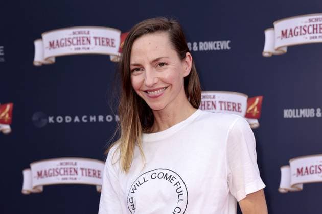 Katharina Schuettler at the Die Schule der Magischen Tiere 4 movie premiere at the Zoo Palast in Berlin on 19 09 2025 Die Schule der Magischen Tiere 4 movie premiere in Berlin