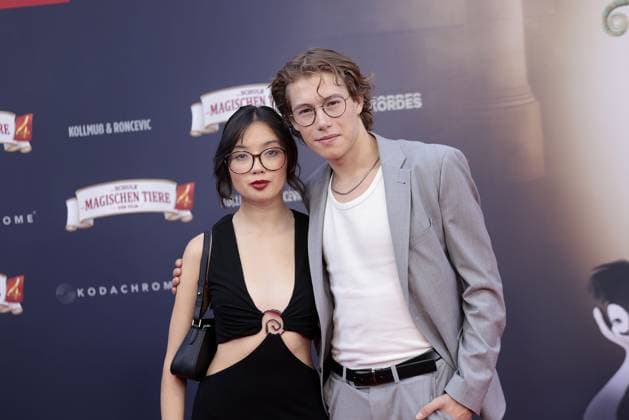 Purnima Graetz and Thilo Fridolin Matthes at the Die Schule der Magischen Tiere 4 movie premiere at Zoo Palast in Berlin on 19 09 2025 Die Schule der Magischen Tiere 4 movie premiere in Berlin