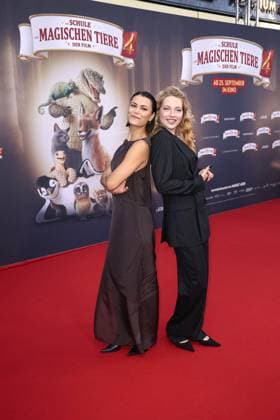 Tomomi Themann and Emilia Maier at The School of Magical Animals 4 movie premiere at Zoo Palast in Berlin on 19 09 2025 The School of Magical Animals 4 movie premiere in Berlin