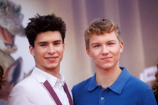 Premiere Die Schule der magischen Tiere 4 Loris Sichrovsky and Leonard Conrads at the premiere of the movie Die Schule der magischen Tiere 4 at Zoo Palast on 19 09 2025 in Berlin Copyright: xEventpressxKochanx