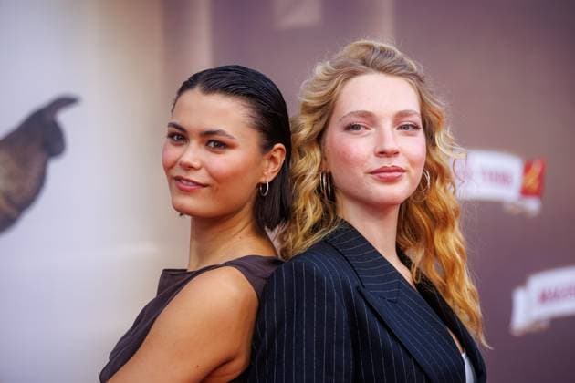 Premiere Die Schule der magischen Tiere 4 Tomomi Themann and Emilia Maier at the premiere of the movie Die Schule der magischen Tiere 4 at Zoo Palast on 19 09 2025 in Berlin Copyright: xEventpressxKochanx