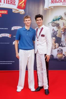 Premiere Die Schule der magischen Tiere 4 Leonard Conrads and Loris Sichrovsky at the premiere of the movie Die Schule der magischen Tiere 4 at Zoo Palast on 19 09 2025 in Berlin Copyright: xEventpressxKochanx