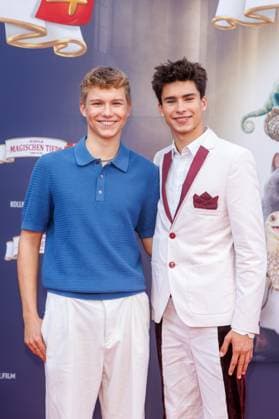 Premiere Die Schule der magischen Tiere 4 Leonard Conrads and Loris Sichrovsky at the premiere of the movie Die Schule der magischen Tiere 4 at Zoo Palast on 19 09 2025 in Berlin Copyright: xEventpressxKochanx