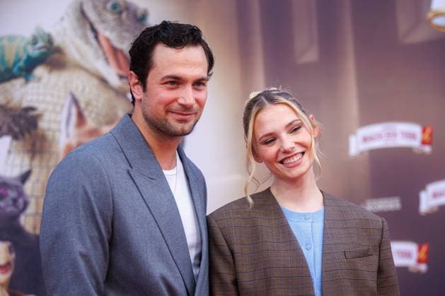 Premiere Die Schule der magischen Tiere 4 Samuel Schneider and Esther Graf at the premiere of the movie Die Schule der magischen Tiere 4 at Zoo Palast on 19 09 2025 in Berlin Copyright: xEventpressxKochanx