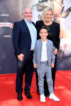 Nancy Faeser with husband Eyke Grüning and son Tim at the premiere of the movie The School of Magical Animals 4 at Zoo Palast Berlin, 19 09 2025 Foto:xN.xKubelkax xFuturexImagex tiere_berlin_5905