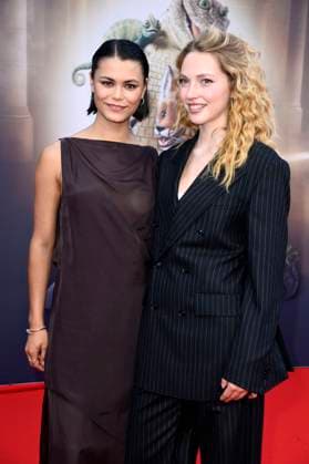 Tomomi Themann and Emilia Maier at the premiere of the movie Die Schule der magischen Tiere 4 at Zoo Palast Berlin, 19 09 2025 Foto:xN.xKubelkax xFuturexImagex tiere_berlin_5920