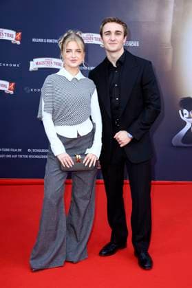 Emilia Pieske and Luis Vorbach at the premiere of the movie Die Schule der magischen Tiere 4 at Zoo Palast Berlin, 19 09 2025 Foto:xN.xKubelkax xFuturexImagex tiere_berlin_5928