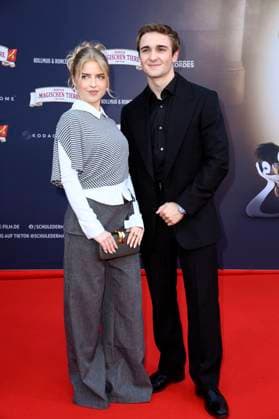 Emilia Pieske and Luis Vorbach at the premiere of the movie Die Schule der magischen Tiere 4 at Zoo Palast Berlin, 19 09 2025 Foto:xN.xKubelkax xFuturexImagex tiere_berlin_5929