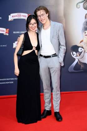Purnima Grätz and Thilo Fridolin Matthes at the premiere of the movie Die Schule der magischen Tiere 4 at Zoo Palast Berlin, 19 09 2025 Foto:xN.xKubelkax xFuturexImagex tiere_berlin_5933