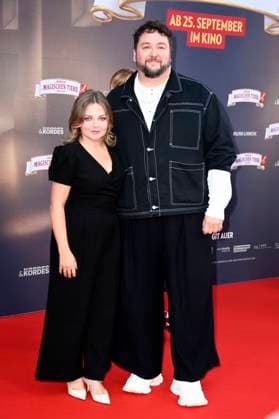 Annett Louisan and Daniel Zillmann at the premiere of the movie Die Schule der magischen Tiere 4 at Zoo Palast Berlin, 19 09 2025 Foto:xN.xKubelkax xFuturexImagex tiere_berlin_5951