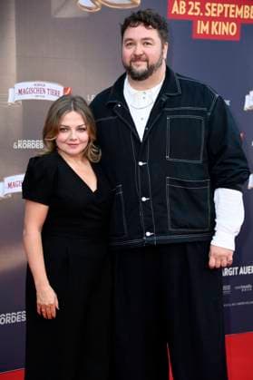 Annett Louisan and Daniel Zillmann at the premiere of the movie Die Schule der magischen Tiere 4 at Zoo Palast Berlin, 19 09 2025 Foto:xN.xKubelkax xFuturexImagex tiere_berlin_5954
