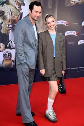 Samuel Schneider and Esther Graf at the premiere of the movie Die Schule der magischen Tiere 4 at Zoo Palast Berlin, 19 09 2025 Foto:xN.xKubelkax xFuturexImagex tiere_berlin_5981