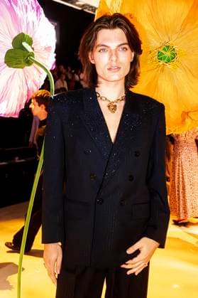 Damian Hurley at the Lola Casademunt by Maite Fashion Show at the Mercedes Benz Fashion Week Madrid Spring Summer 2026 at the Ifema Madrid exhibition center, 19 09 2025 Foto:xDyDxFotografosx xFuturexImagex casademunt_5913