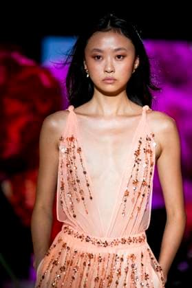 Model at the Lola Casademunt by Maite Fashion Show at the Mercedes Benz Fashion Week Madrid Spring Summer 2026 at the Ifema Madrid exhibition center, 19 09 2025 Foto:xDyDxFotografosx xFuturexImagex casademunt_5932