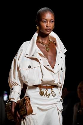 Model at the Lola Casademunt by Maite Fashion Show at the Mercedes Benz Fashion Week Madrid Spring Summer 2026 at the Ifema Madrid exhibition center, 19 09 2025 Foto:xDyDxFotografosx xFuturexImagex casademunt_5942