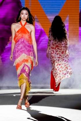 Model at the Lola Casademunt by Maite Fashion Show at the Mercedes Benz Fashion Week Madrid Spring Summer 2026 at the Ifema Madrid exhibition center, 19 09 2025 Foto:xDyDxFotografosx xFuturexImagex casademunt_5945
