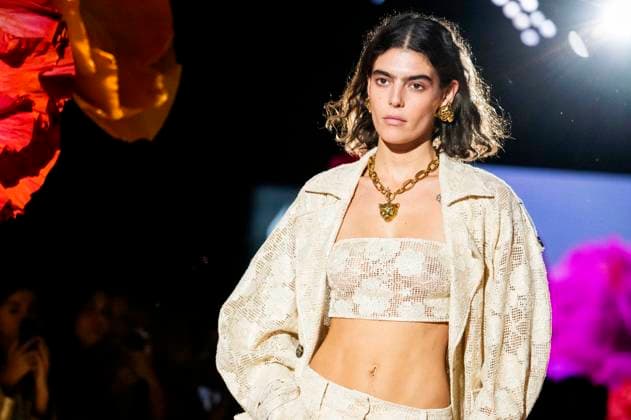 Model at the Lola Casademunt by Maite Fashion Show at the Mercedes Benz Fashion Week Madrid Spring Summer 2026 at the Ifema Madrid exhibition center, 19 09 2025 Foto:xDyDxFotografosx xFuturexImagex casademunt_5948
