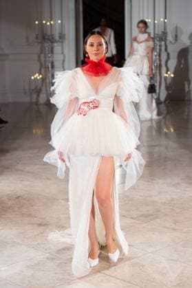 Sanyukta Shrestha SS26 LFW Catwalk Show Model walks the Sanyukta Shrestha SS26 LFW Catwalk Show at 1901 Ballroom, Andaz London Hotel, 40 Liverpool Street, EC2M 7QN on 19,09,2025, Credit:JIMMY JAMES Avalon United Kingdom, England, London, Westminster  Copyright: xJIMMYxJAMESx xAvalonx 1038824184