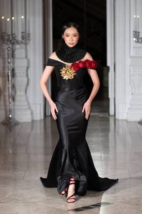 Sanyukta Shrestha SS26 LFW Catwalk Show Model walks the Sanyukta Shrestha SS26 LFW Catwalk Show at 1901 Ballroom, Andaz London Hotel, 40 Liverpool Street, EC2M 7QN on 19,09,2025, Credit:JIMMY JAMES Avalon United Kingdom, England, London, Westminster  Copyright: xJIMMYxJAMESx xAvalonx 1038824356