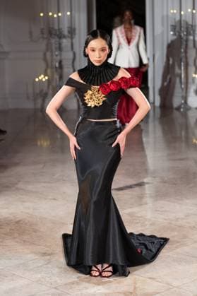 Sanyukta Shrestha SS26 LFW Catwalk Show Model walks the Sanyukta Shrestha SS26 LFW Catwalk Show at 1901 Ballroom, Andaz London Hotel, 40 Liverpool Street, EC2M 7QN on 19,09,2025, Credit:JIMMY JAMES Avalon United Kingdom, England, London, Westminster  Copyright: xJIMMYxJAMESx xAvalonx 1038824382