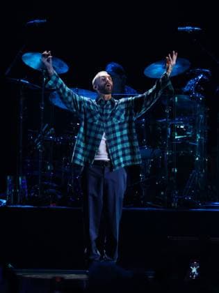 Adam Levine of Maroon 5 performs on stage during the iHeartRadio Music Festival Concerts at T-Mobile Arena in Las Vegas, Nevada on Friday, September 19, 2025.  LAV2025091928 JAMESxATOA