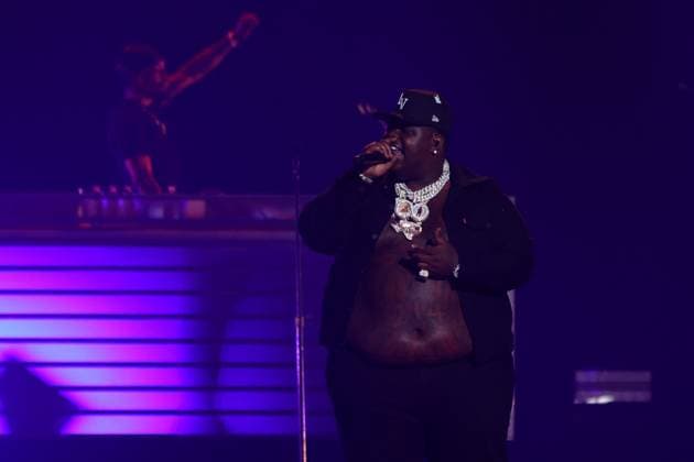 Texas rapper BigXthaPlug performs on stage during the iHeartRadio Music Festival Concerts at T-Mobile Arena in Las Vegas, Nevada on Friday, September 19, 2025.  LAV2025091952 JAMESxATOA