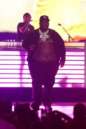 Rapper BigXthaPlug performs on stage during the iHeartRadio Music Festival Concerts at T-Mobile Arena in Las Vegas, Nevada on Friday, September 19, 2025.  LAV2025091954 JAMESxATOA