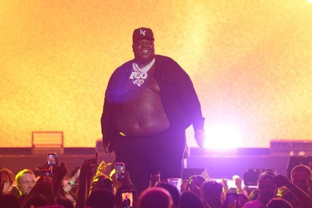 BigXthaPlug performs on stage during the iHeartRadio Music Festival Concerts at T-Mobile Arena in Las Vegas, Nevada on Friday, September 19, 2025.  LAV2025091956 JAMESxATOA