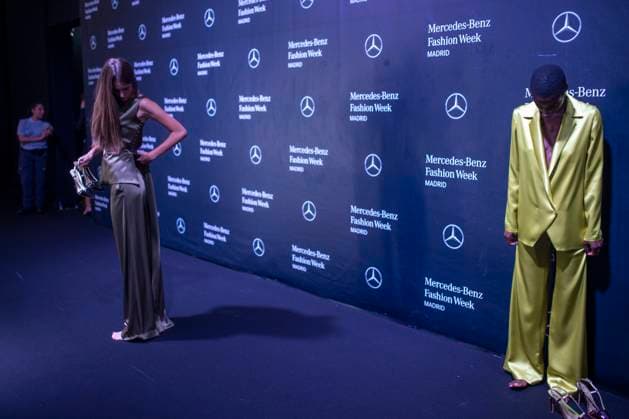September 20, 2025, Madrid, Madrid, Spain: A model walks the runway for during the Fely Campo Spring Summer 2026 collection runway show during the 40th Mercedes-Benz Fashion Week in Madrid. Madrid Spain - ZUMAs296 20250920_znp_s296_005 Copyright: xLuisxSotox