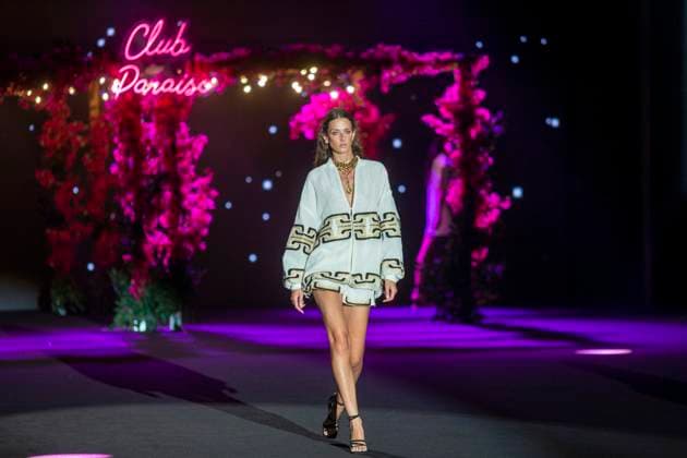 September 20, 2025, Madrid, Madrid, Spain: A model walks the runway for during the Odette Alvarez Spring Summer 2026 collection runway show during the 40th Mercedes-Benz Fashion Week in Madrid. Madrid Spain - ZUMAs296 20250920_znp_s296_016 Copyright: xLuisxSotox