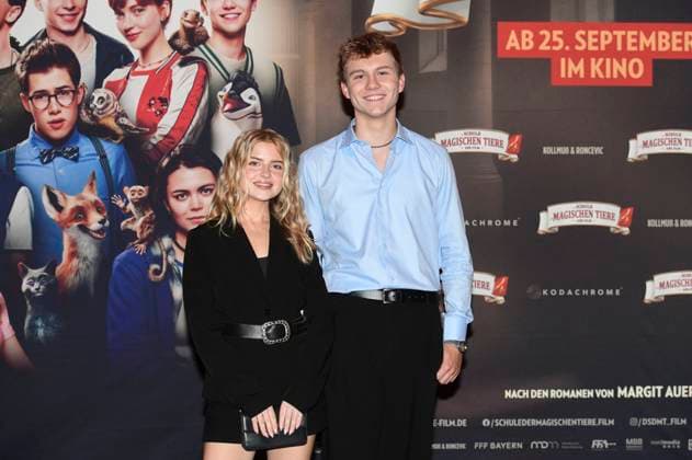 Emilia Pieske and Leonard Conrads at the premiere of the movie Die Schule der magischen Tiere 4 at the Astor Grand Cinema Hannover, 20 09 2025 Foto:xN.xHeuselx xFuturexImagex tiere_hannover_5907