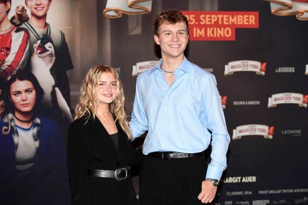 Emilia Pieske and Leonard Conrads at the premiere of the movie Die Schule der magischen Tiere 4 at the Astor Grand Cinema Hannover, 20 09 2025 Foto:xN.xHeuselx xFuturexImagex tiere_hannover_5908