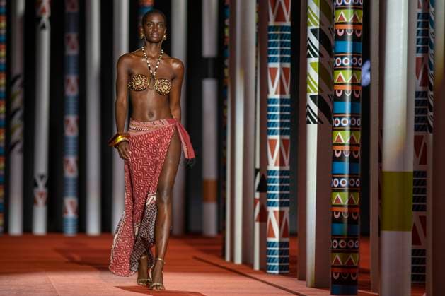 September 20, 2025, Madrid, Madrid, Spain: A model walks the runway for during the Dolores Cortes Spring Summer 2026 collection runway show during the 40th Mercedes-Benz Fashion Week in Madrid. Madrid Spain - ZUMAs296 20250920_znp_s296_024 Copyright: xLuisxSotox