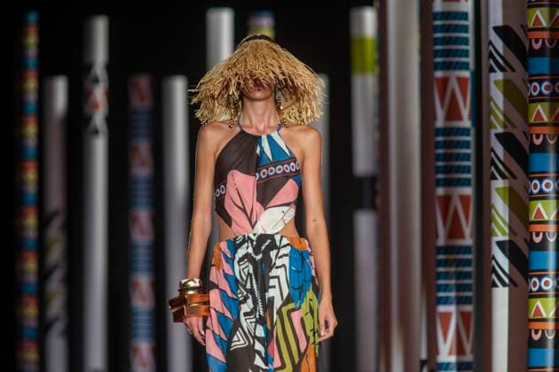September 20, 2025, Madrid, Madrid, Spain: A model walks the runway for during the Dolores Cortes Spring Summer 2026 collection runway show during the 40th Mercedes-Benz Fashion Week in Madrid. Madrid Spain - ZUMAs296 20250920_znp_s296_029 Copyright: xLuisxSotox
