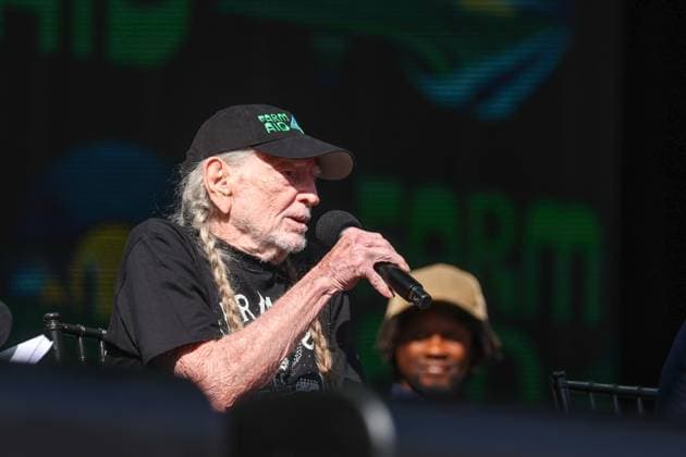 Farm Aid 40 Music Festival Willie Nelson speaks at a press event during the Farm Aid 40 Music Festival at Huntington Bank Stadium in Minneapolis, Minnesota, on September 20, 2025. Minneapolis Minnesota USA  Copyright: xStevenxGarciax originalFilename: garcia-farmaid4250920_npU8p.jpg